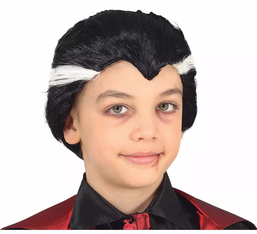 Peluca Drácula con Mechas Infantil