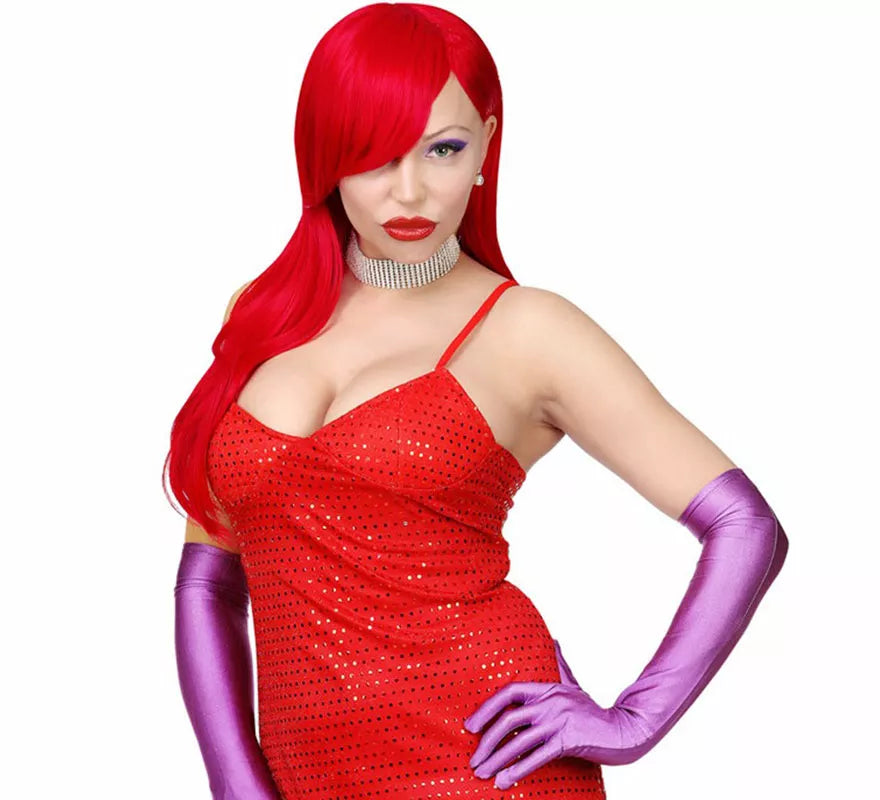 Peluca Elegante roja