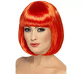 Peluca estilo bob en varios colores con flequillo
