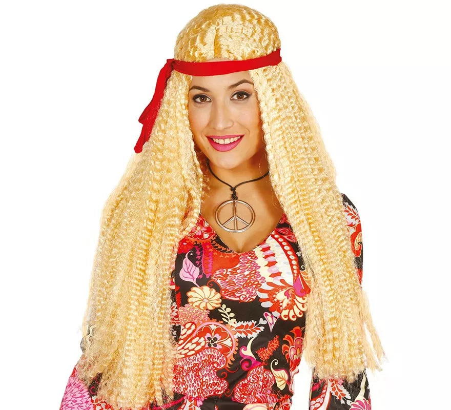 Translation missing: en.Peluca Hippie con Cinta roja