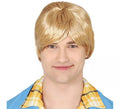 Peluca hombre rubia de pelo corto