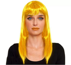 Straight Wig with Fringe in assorted colours
