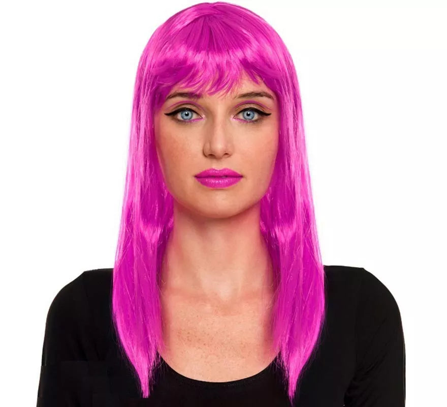 Peluca Lisa con Flequillo en varios colores