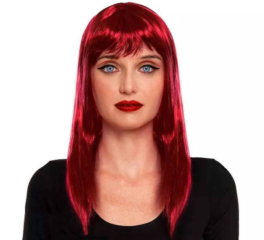 Peluca Lisa con Flequillo en varios colores