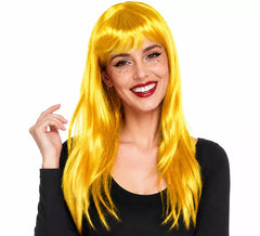 Straight Wig with Fringe in assorted colours