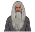 Peluca Mago Melena y Barba Gris