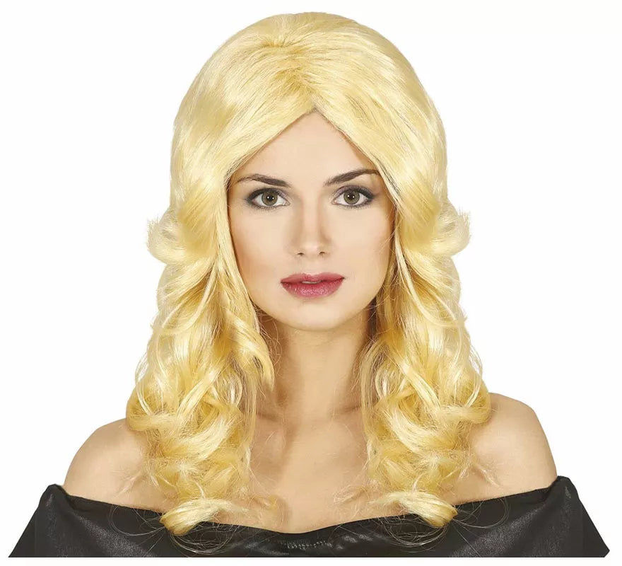 Peluca Media Melena Rubia