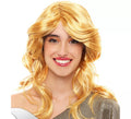 Peluca melena Disco rubia