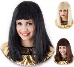 Cleopatra Mane Bangs Wig in various colors