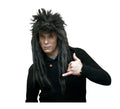 Peluca Melena Punk con rastas negra