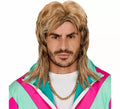 Peluca Melena Retro Años 80 para hombre