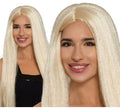 Peluca melena rubia de Colegiala