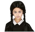 Peluca Negra con Trenzas Infantil