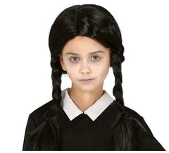 Black Wig with Children's Braids