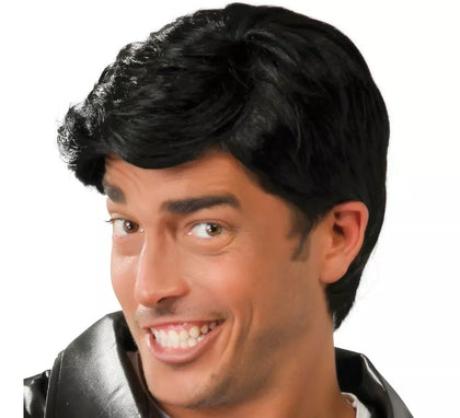 Peluca negra Danny de hombre