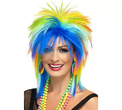80s Rainbow Punk Wig