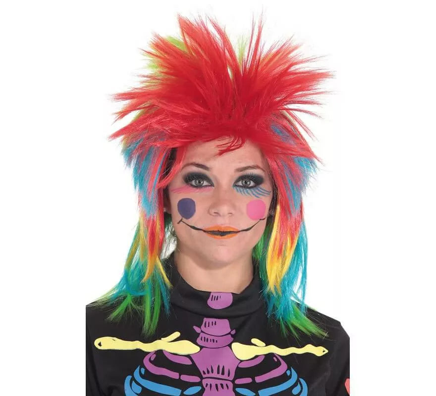 Translation missing: en.Peluca Punk Chica Multicolor