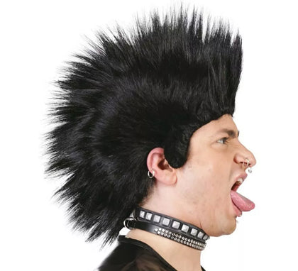 Peluca Punky Negra