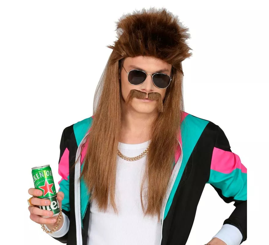 Translation missing: en.Peluca Redneck con bigotes adulto