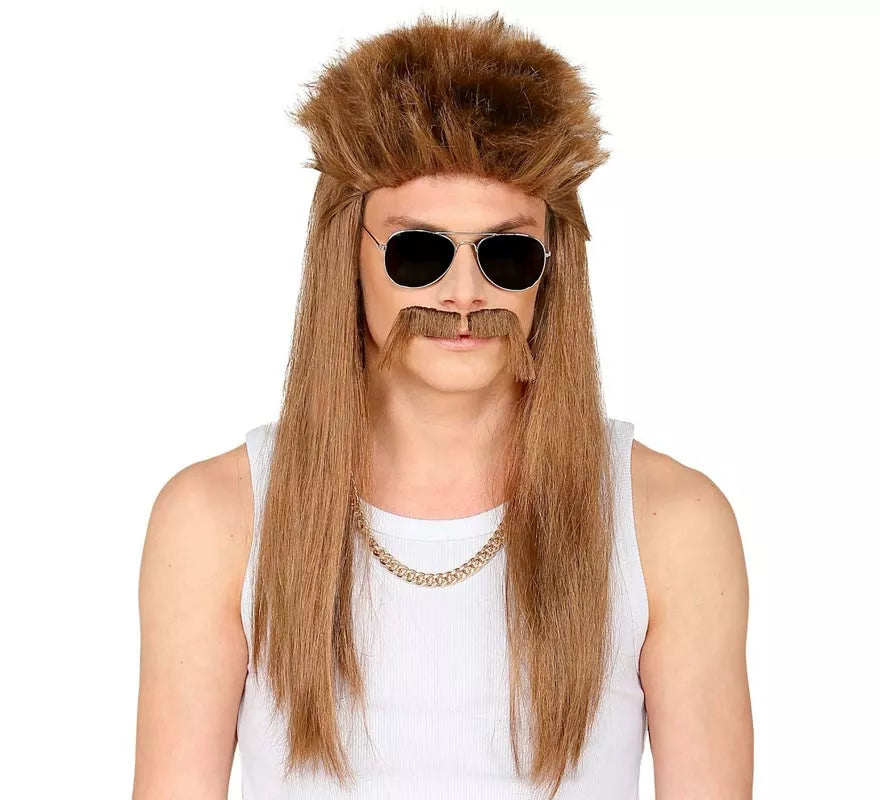 Translation missing: en.Peluca Redneck con bigotes adulto