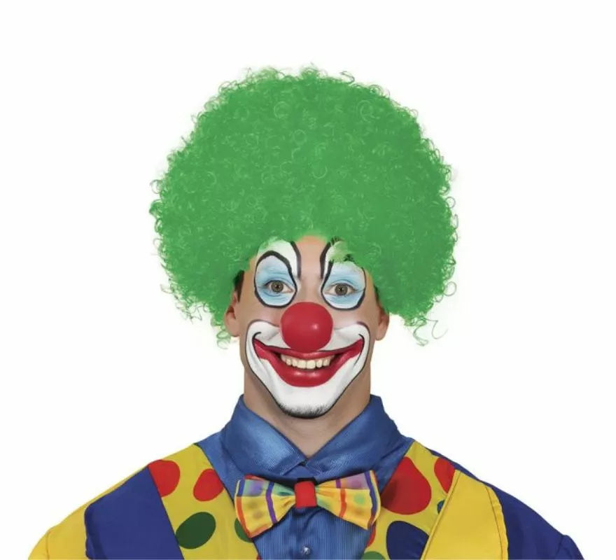 Peluca rizada de Payaso en varios colores