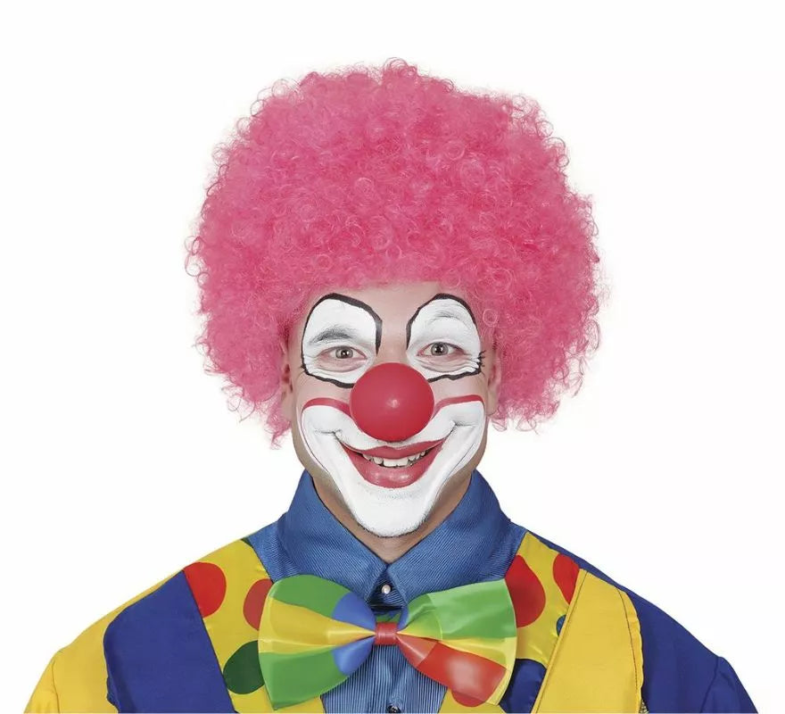 Peluca rizada de Payaso en varios colores