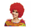 Peluca rizada de Payaso roja