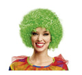 Peluca rizada de Payaso verde