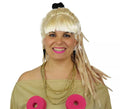 Peluca Rubia con Rastas y Flequillo de La Pili