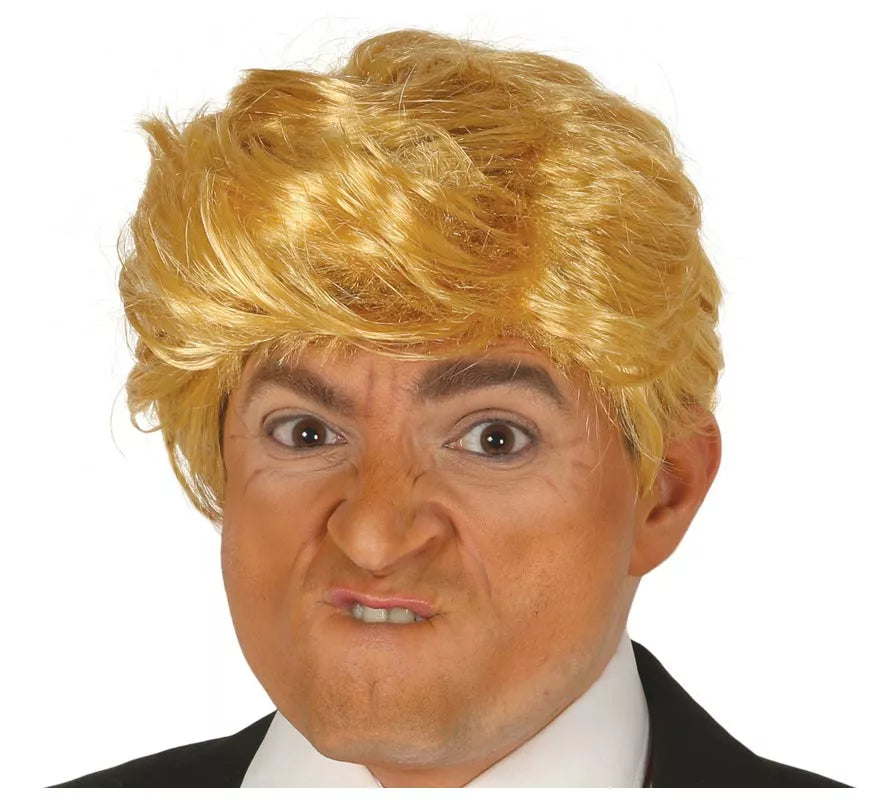 Peluca Rubia de Presidente Americano