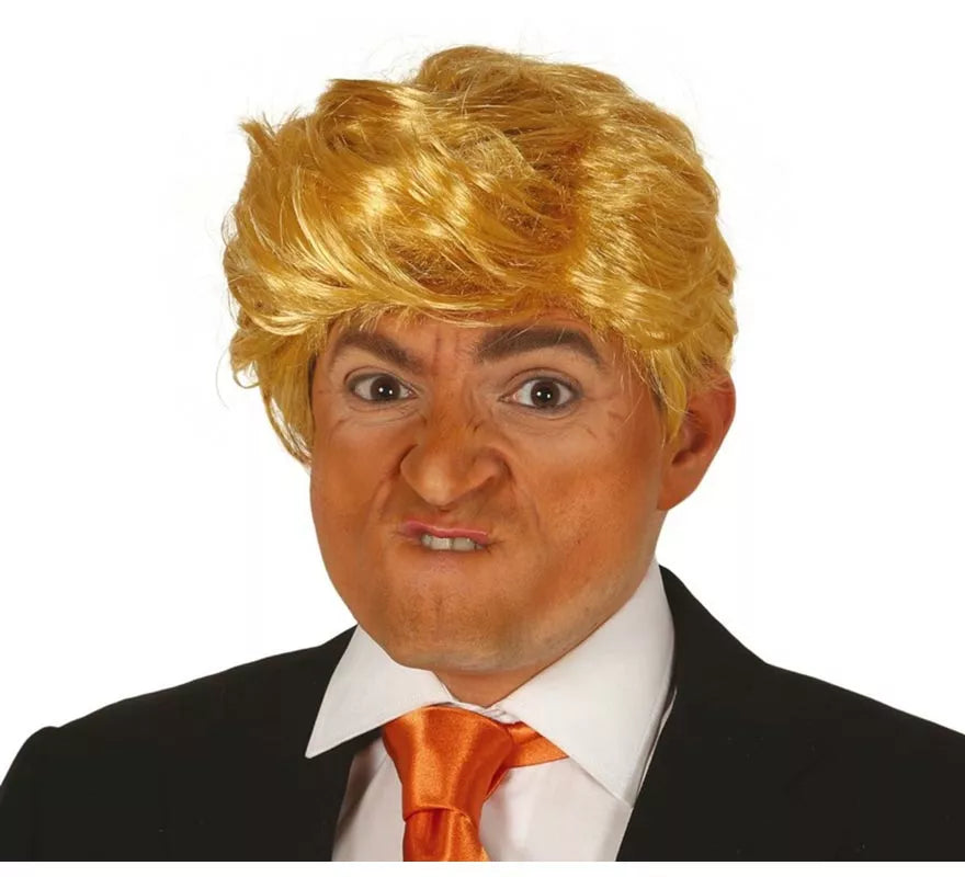 Peluca Rubia de Presidente Americano