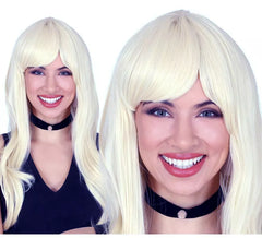 Long Blonde Wig with Bangs