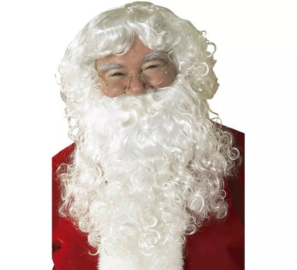 Peluca y Barba con Bigote de Papá Noel para hombre