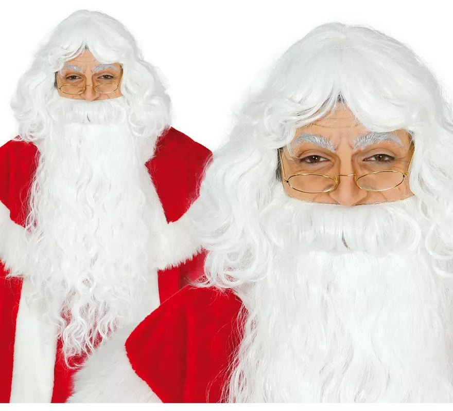 Peluca y barba de Papa Noel extra