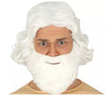 Peluca y Barba Grande Blanca de Navidad