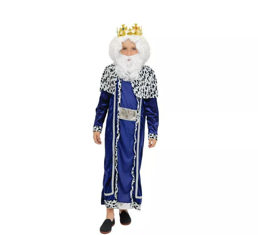 Translation missing: en.Peluca y barba blanca Infantil Deluxe de Rey Mago Melchor