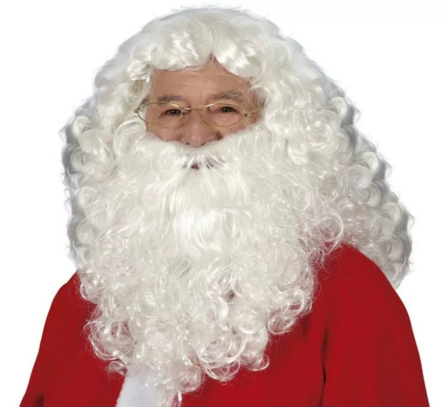 Translation missing: en.Peluca y Barba Noel blanca en caja
