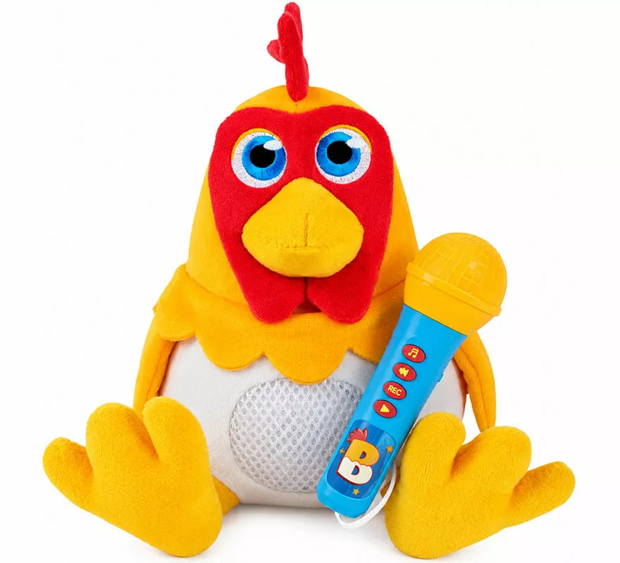 Translation missing: en.Peluche Amplificador Gallo Bartolito con Micrófono
