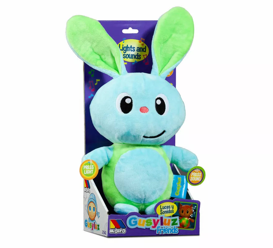 Translation missing: en.Peluche Conejito Gusy Luz Friends verde con Luces y Sonido
