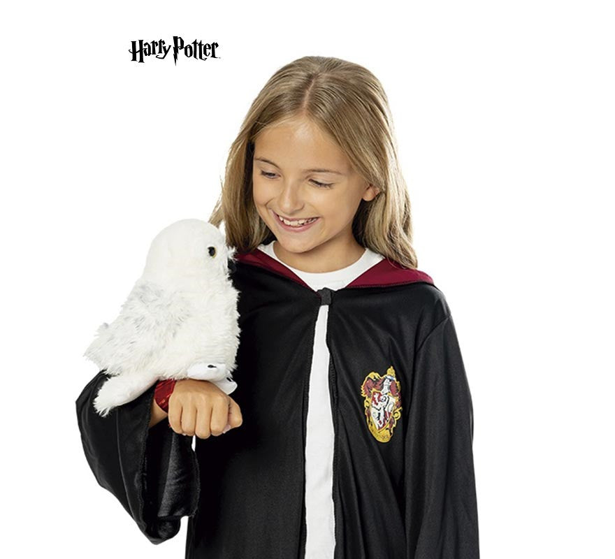 Peluche de Hedwig Lechuza de Harry Potter con base de apoyo en brazo