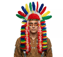 Multicolored Indian Chief's Plume