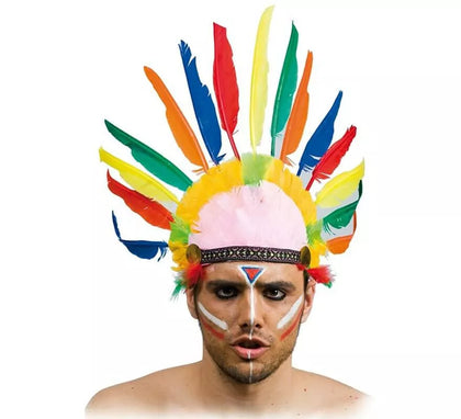 Penacho Indio con 10 plumas