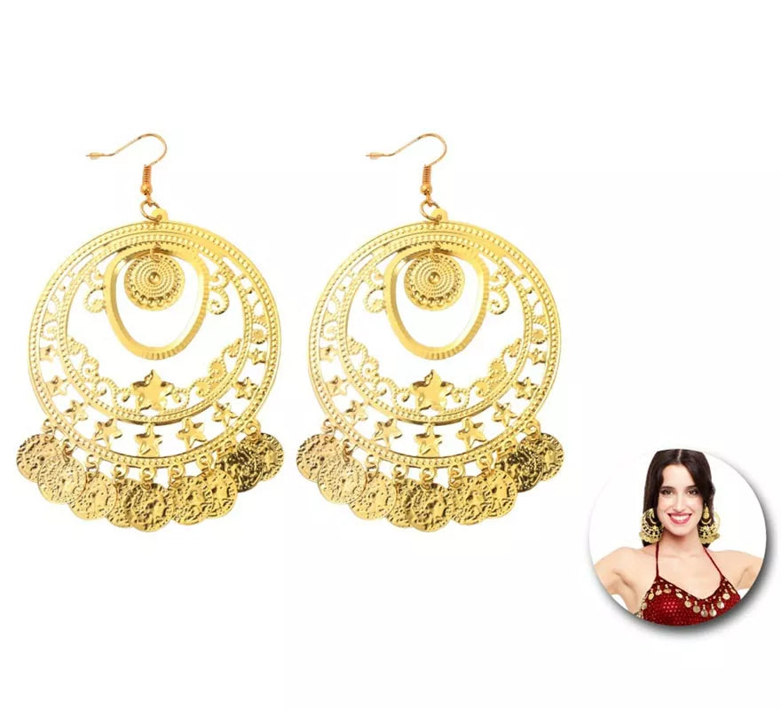 Translation missing: en.Pendientes Árabe Aros con monedas