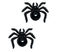 Pendientes Arañas negros de 2,5 cm