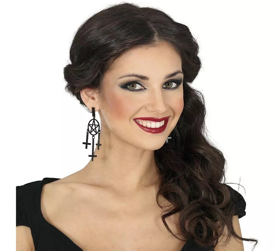Pendientes con Cruces 8 cm