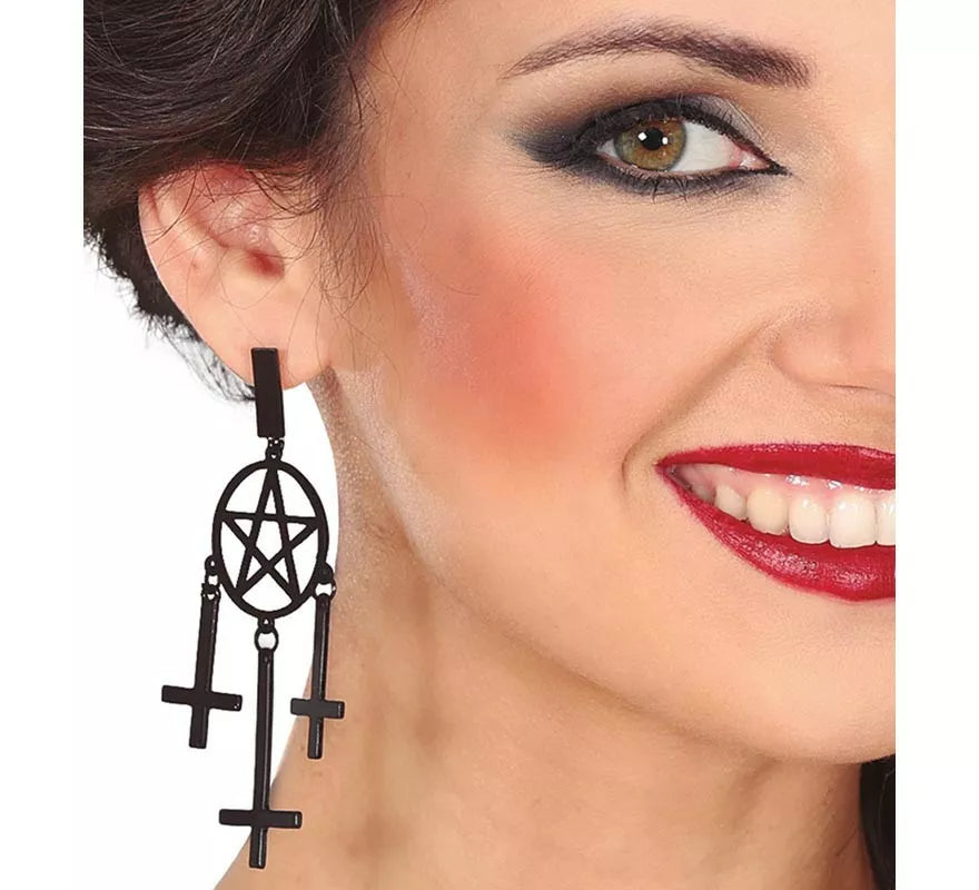 Pendientes con Cruces 8 cm