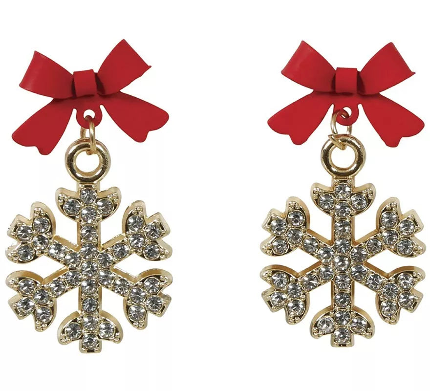 Translation missing: en.Pendientes Copos de Nieve Navidad