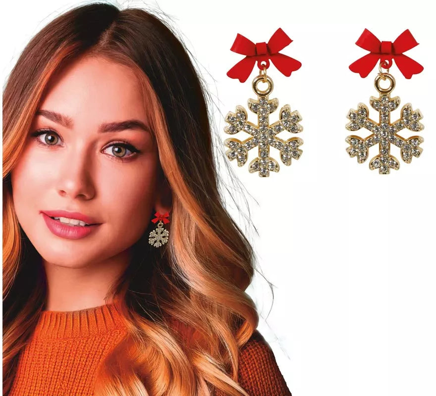 Translation missing: en.Pendientes Copos de Nieve Navidad