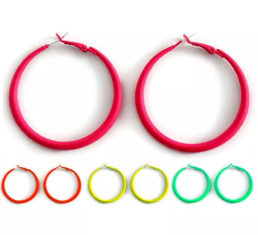 Translation missing: en.Pendientes de Aros neón en colores surtidos