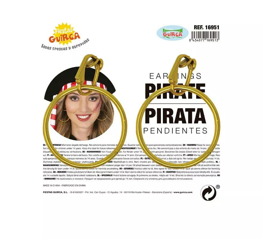 Translation missing: en.Pendientes de Aros Pirata